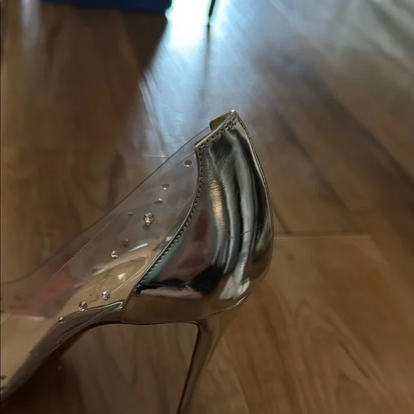 Christian Louboutin Degrastrass Silver Women's Shoes - Picture 7 of 10